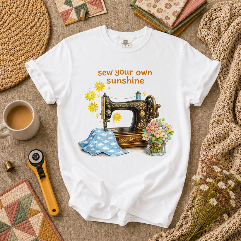 Sew Your Own Sunshine T-Shirt - White