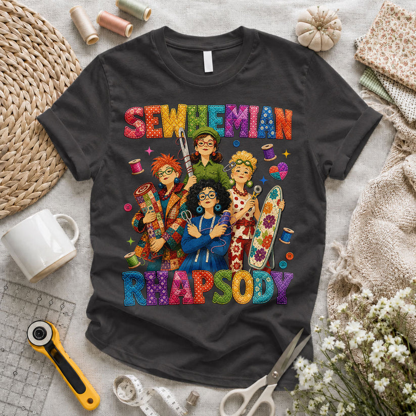 Sewhemian Rhapsody Dark Heather Grey Flatlay