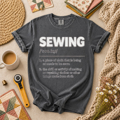 Sewing Definition Vintage T-Shirt - Grey