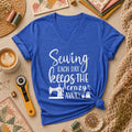 Sewing Each Day Keeps The Crazy Away Women's V-Neck