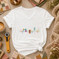 Sewing Heartbeat Sewing Machine Women's V-Neck