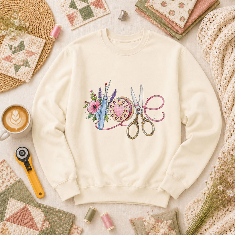 Sewing Love Long Sleeve - Natural