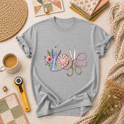 Sewing Love T-Shirt - Athletic Heather