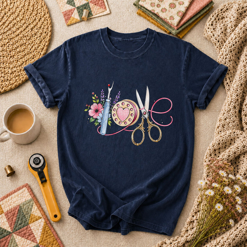 Sewing Love T-Shirt - Navy