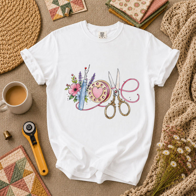 Sewing Love T-Shirt - White