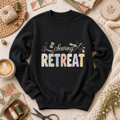 Sewing Retreat Long Sleeve - Black