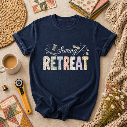 Sewing Retreat T-Shirt - Navy