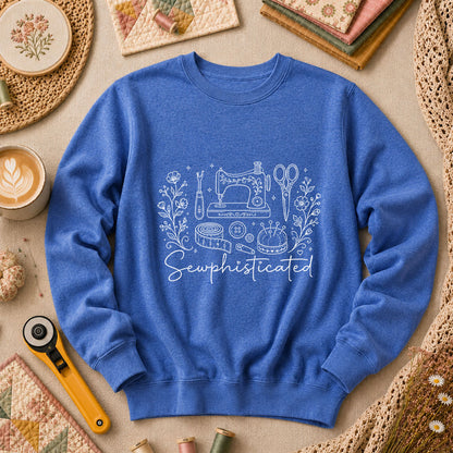 Sewphisticated Long Sleeve - Heather True Royal