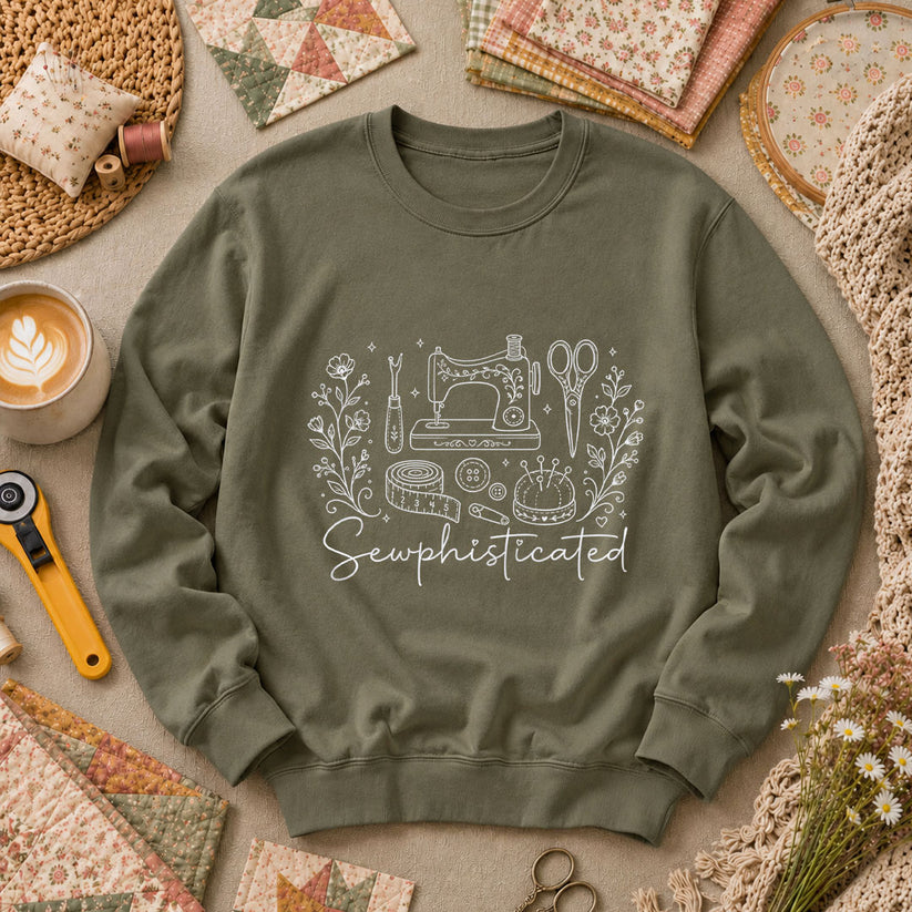 Sewphisticated Long Sleeve - Military Green