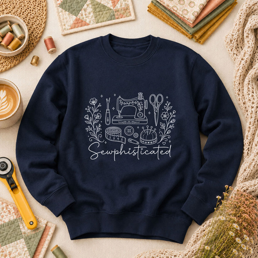 Sewphisticated Long Sleeve - Navy