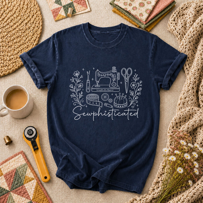 Sewphisticated T-Shirt - Navy