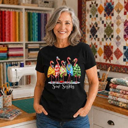 Sew Sisters Flamingo T-shirt
