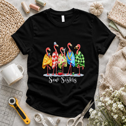Sew Sisters Flamingo T-shirt