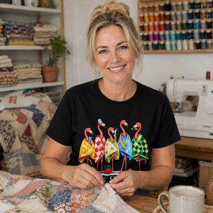 Sew Sisters Flamingo T-shirt