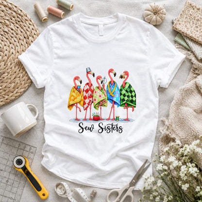 Sew Sisters Flamingo T-shirt