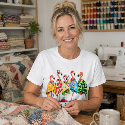 Sew Sisters Flamingo T-shirt