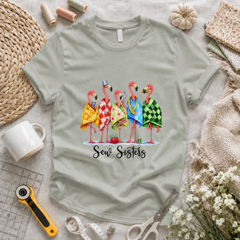 Sew Sisters Flamingo T-shirt