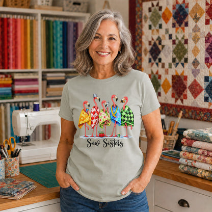 Sew Sisters Flamingo T-shirt