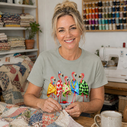 Sew Sisters Flamingo T-shirt