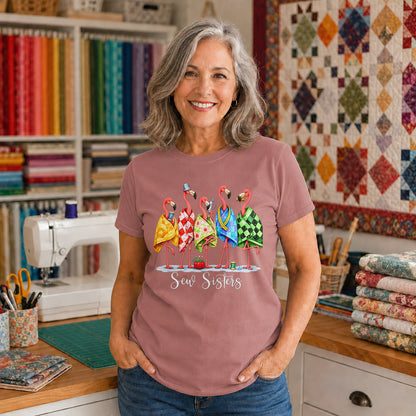 Sew Sisters Flamingo T-shirt