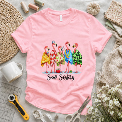 Sew Sisters Flamingo T-shirt