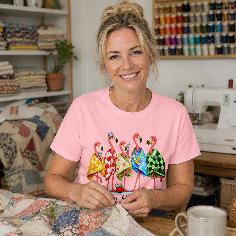 Sew Sisters Flamingo T-shirt