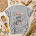 She Works With Her Hands In Delight Proverbs 31 13 T-Shirt