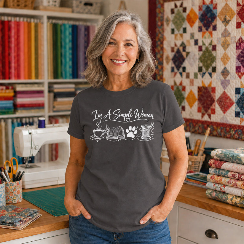 I'm A Simple Woman Quilter T-shirt