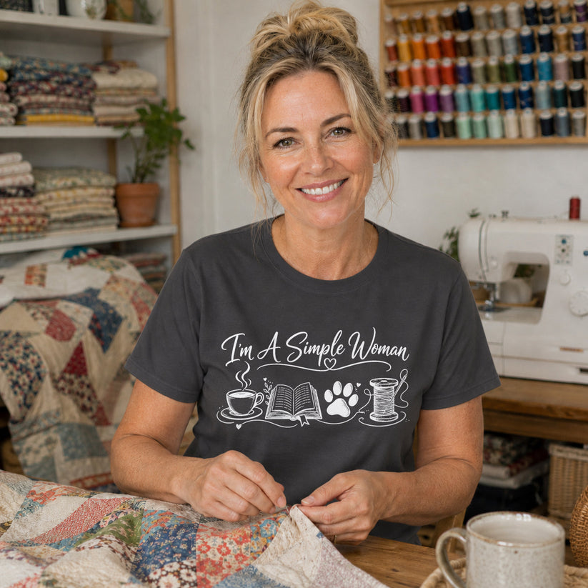 I'm A Simple Woman Quilter T-shirt