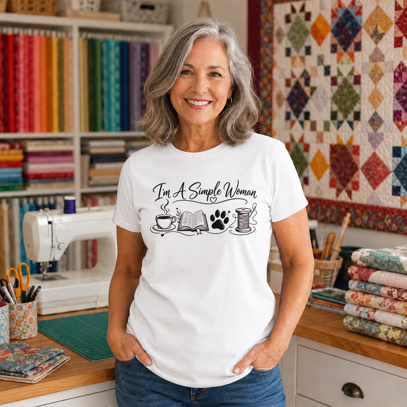 I'm A Simple Woman Quilter T-shirt
