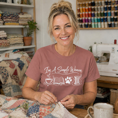 I'm A Simple Woman Quilter T-shirt