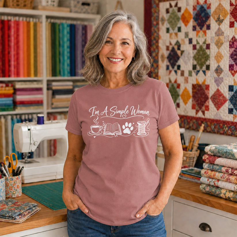 I'm A Simple Woman Quilter T-shirt