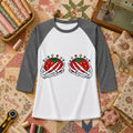 Skeleton Hands Holding Tomato Pincushions Raglan Sleeve