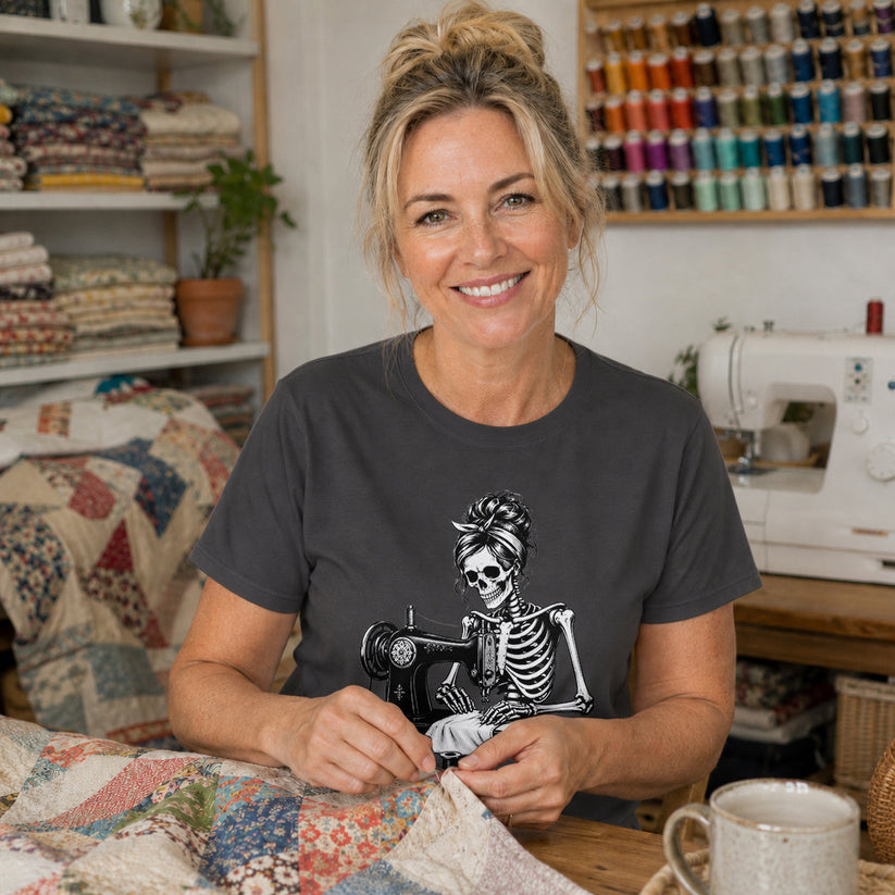 Skeleton Sewing T-shirt