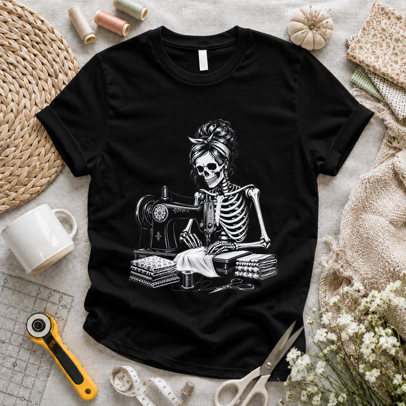 Skeleton Sewing T-shirt
