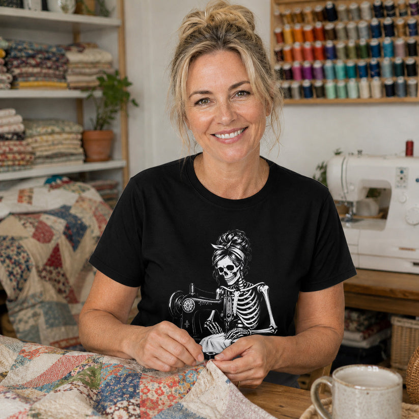 Skeleton Sewing T-shirt