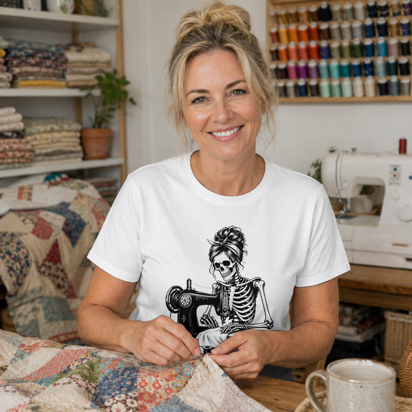 Skeleton Sewing T-shirt