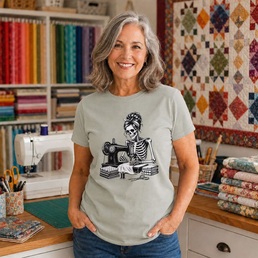 Skeleton Sewing T-shirt