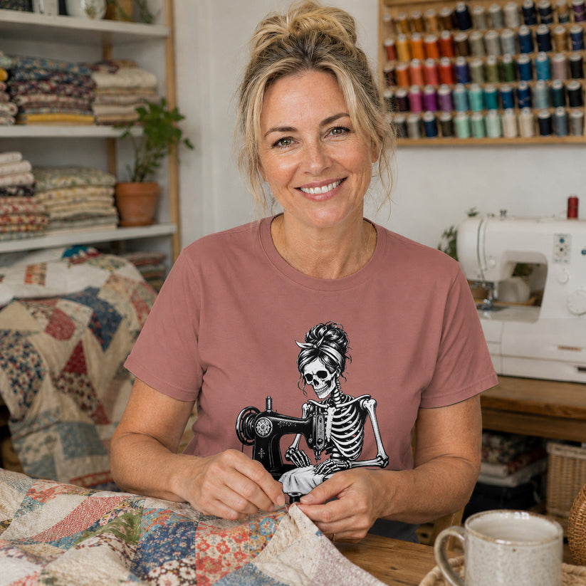 Skeleton Sewing T-shirt
