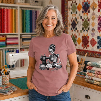 Skeleton Sewing T-shirt