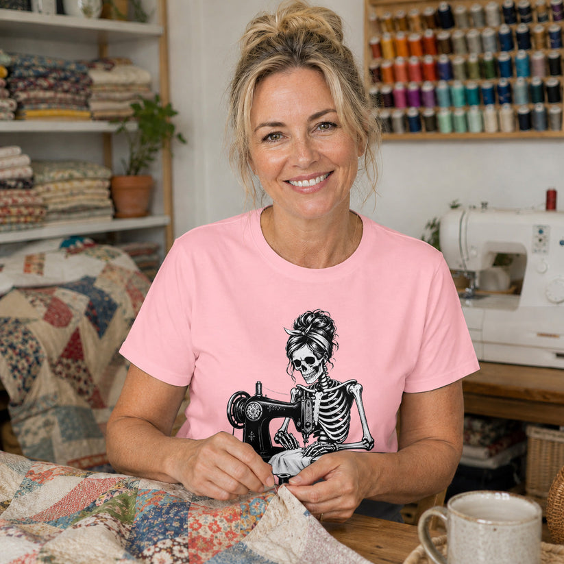 Skeleton Sewing T-shirt