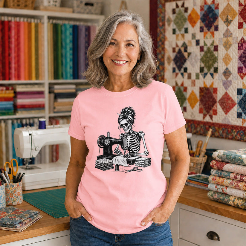 Skeleton Sewing T-shirt