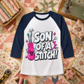 Son Of A Stitch Funny Seam Ripper Raglan Sleeve