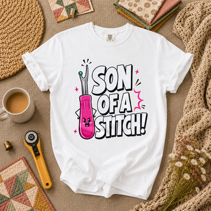 Son Of A Stitch Funny Seam Ripper T-Shirt - White