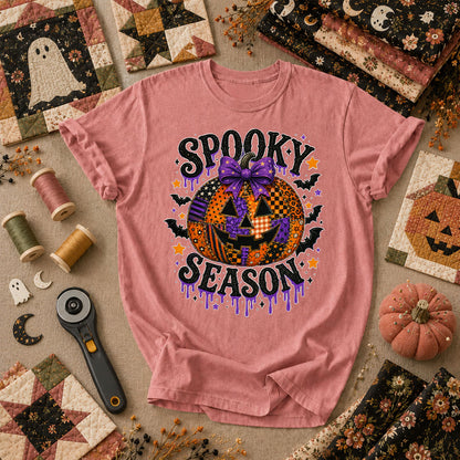 Spooky Season Halloween Quilter T-Shirt - Heather Mauve