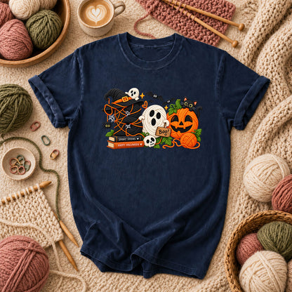 Spooky Stitches Happy Halloween Knit T-Shirt