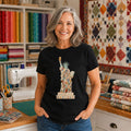 Statue of Liberty Quilt Block Patchwork Tee | American Quilting Heritage 1776 Patriotic T-Shirt