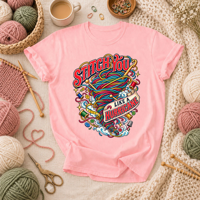 Stitch You Like A Hurricane T-Shirt - Pink