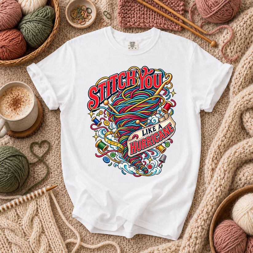 Stitch You Like A Hurricane T-Shirt - White