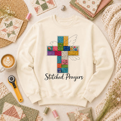 Stitched Prayers Long Sleeve - Natural